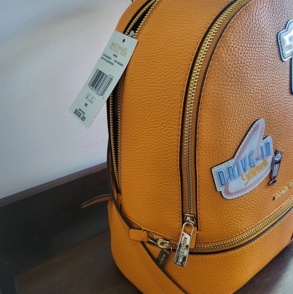 Brand New Official Michael Kors Backpack with Patches - Picture 2 of 9